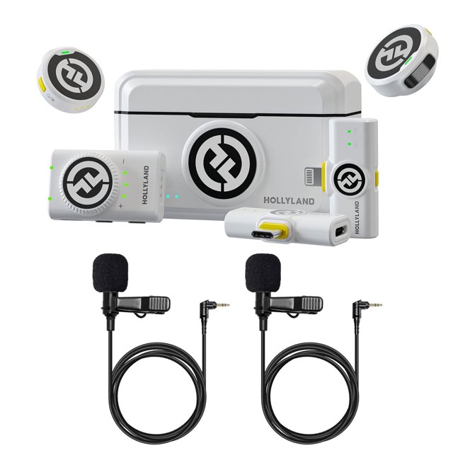 Sistema de micrófono combinado inalámbrico Hollyland LARK M2 Lavalier