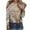 Khaki, variant on IROINNID Womens Long Sleeve Tops Home Round Neck Printed Top T-Shirt Blouse,Gray