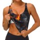thumbnail image 3 of Fotbe Molten Lava Abstract Flow Sujetador Deportivo Largo sin Aros para Mujer con Almohadillas y Soporte Medio, Transpirable y Absorbente, Camiseta Tipo Chaleco o Tank Top-Small, 3 of 8