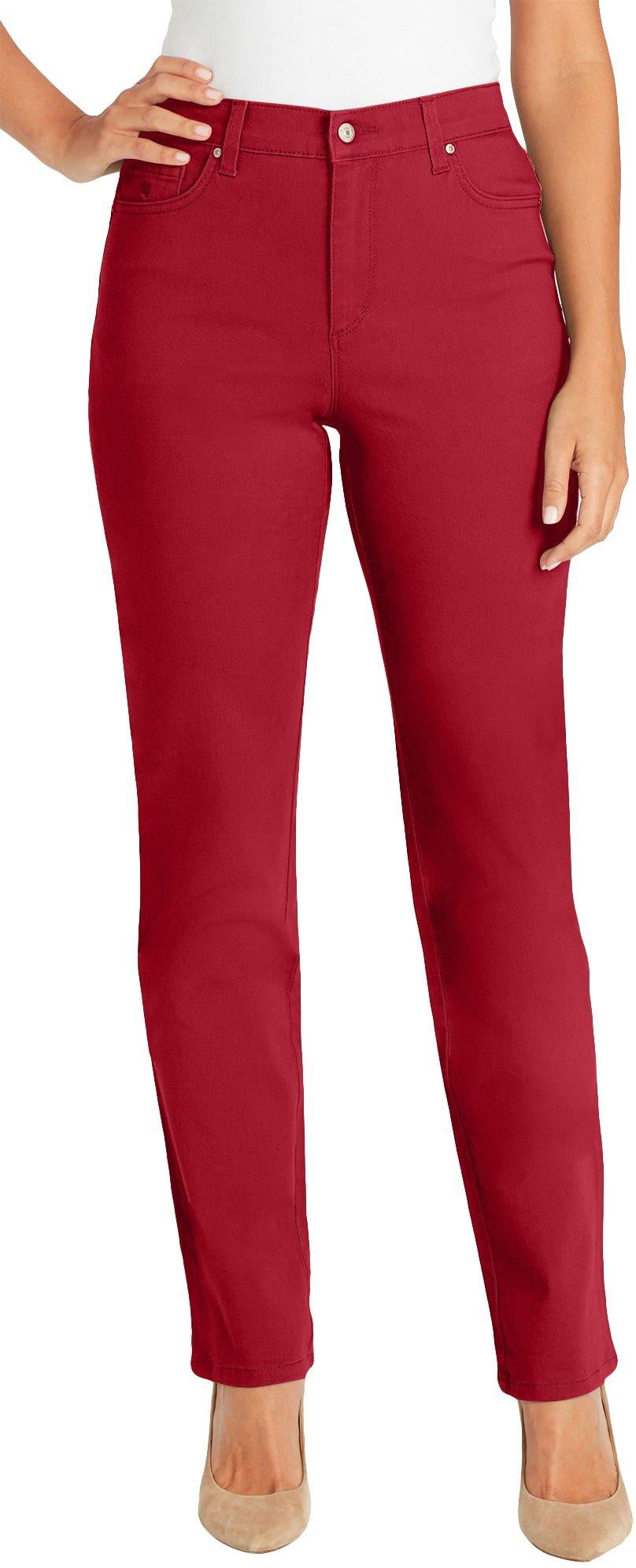 gloria vanderbilt amanda jeans red