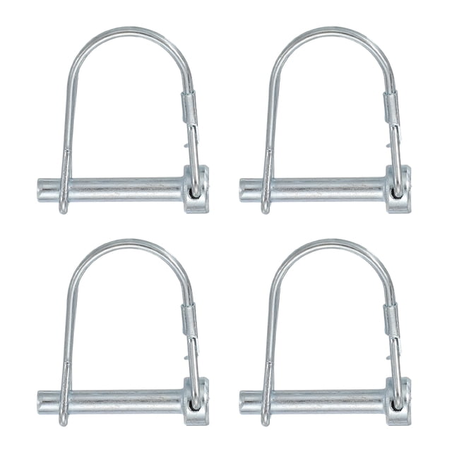 Pasador de Acoplador de Remolque Uxcell, Pasador de Enganche de Bloqueo de Eje PTO - Adecuado para Remolques Agrícolas, Carretas de Remolque y Acero al Carbono 1/4" x 1-3/8" 4