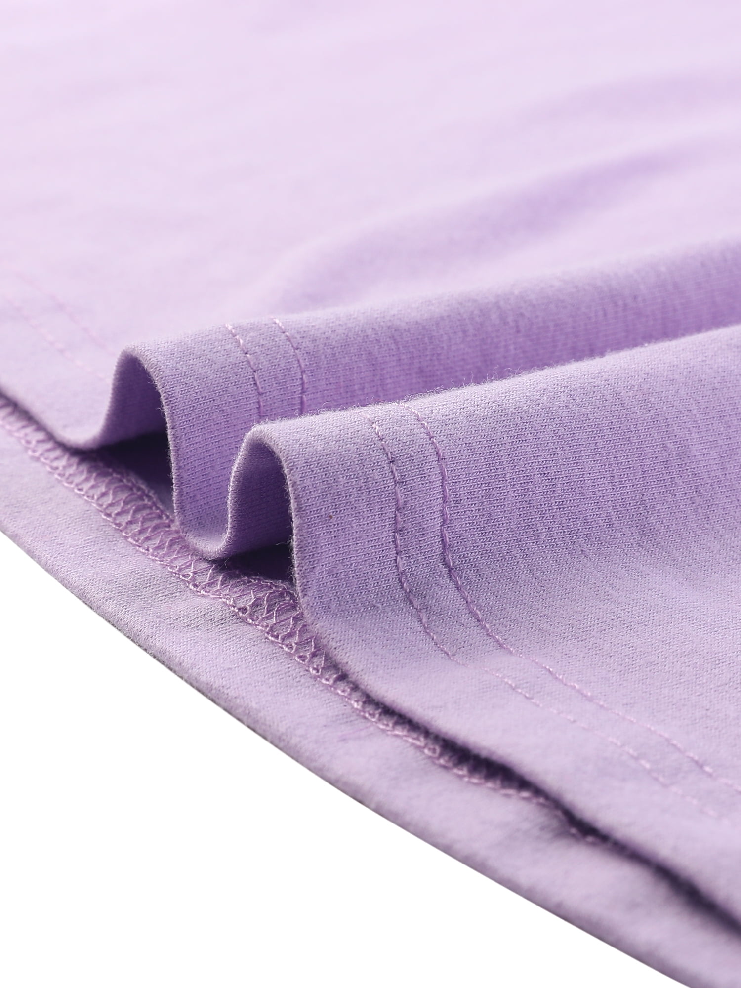 DARING DIVA Women's Elbow Sleeves Boat Neck Slim Fit Classic Tee M Light Purple