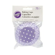 Lavender Purple With White Polka Dots Standard Baking Cups - 2 Inches In Diameter - 75 Pack (415/0162)