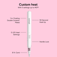 thumbnail image 5 of Conair Double Ceramic 1” Flat Iron Hair Straightener, White, 1 Count, 5 of 9