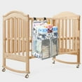 thumbnail image 4 of Multifunctional Baby Crib Organizers Oxford Fabric Storage Bag With Zippered Compartments and Reinforced Hook Designs, 4 of 8