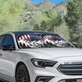 thumbnail image 3 of Jeiento Sunflower Peak 2 PCS Car Windshield Sun Shade Foldable Sunshade Universal Vehicle Accessories Auto Sun Heat and UV Rays Blocker Keep Your Vehicle Cool 28.5 x 25.5 inches, 3 of 7