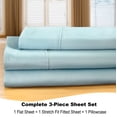 thumbnail image 4 of BedTite® CoolMax® 3-Piece Cooling Technology Bed Sheets, Twin - Light Blue, 4 of 7