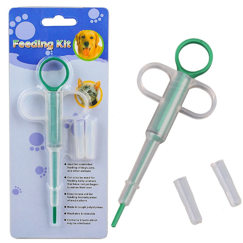 Pet Dog Cat Medicine Water Dropper Syringe Doser Syringe Feeding Kit New