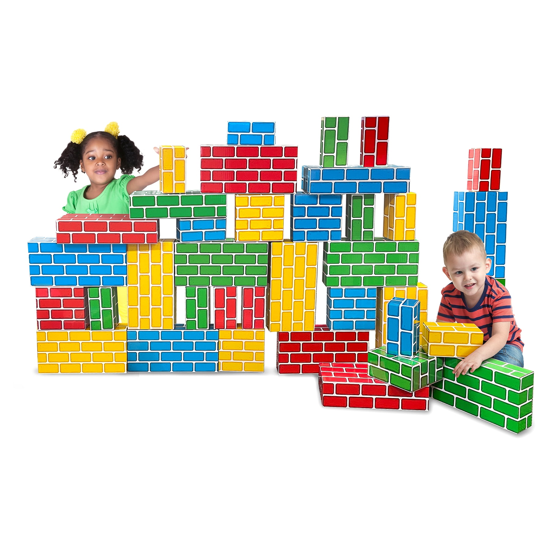 Teacher Created Resources Easy-Stack Cardboard Blocks, 40 Piece Set