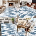 thumbnail image 5 of Blue Forest Large Area Rug 8x10 FT, Non Slip Living Room Throw Carpet, Contemporary Silhouette Abstract Art Washable Soft Indoor Outdoor Carpet Non-Shedding Rug for Bedroom Dining Room, 5 of 9