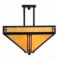 thumbnail image 5 of Meyda Tiffany 143407 Prairie Loft 4 Light 26" Wide Semi-Flush Ceiling Fixture - Brown, 5 of 7