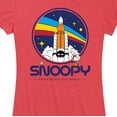 thumbnail image 3 of Peanuts - Space Snoopy - Women's Short Sleeve Graphic T-Shirt, 3 of 6