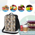 thumbnail image 4 of Vsdgher Cartoon Bear Pattern Reusable Lunch Box, Insulated Lunch Bag Thickened Thermal Leakproof Lunch Tote Bag for Adult Office & Travel Picnic, 4 of 7