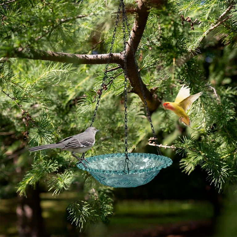 Luysn Hanging Bird Baths,Hanging Bird Feeders for Outdoor,Bird