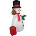 thumbnail image 3 of Northlight LED Lighted Inflatable Snowman with Gifts Outdoor Christmas Decoration - 8', 3 of 5