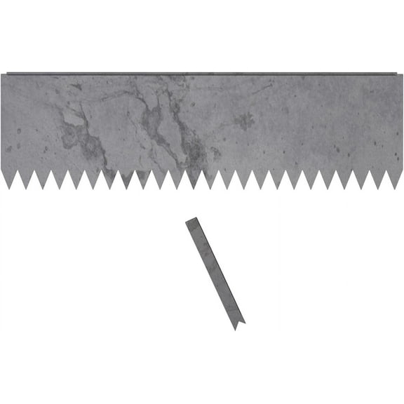 Edge Right - Hammer-in Landscape Edging - 48-inch Strips - 14-inch Depth 1/4-inch Rounded top COR-Ten Steel (1 Pack)