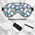 thumbnail image 2 of Rocae Cute Rabbit Easter for Mask for Women Men, Luxury Eye Cover Eye Shade with Adjustable Strap for Travel, Nap, Meditation, 2 of 7