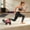Black,Red, variant on 330lbs 4 Wheel Ab Roller with Elbow Support, Core Slider for Home Gym Ab Workout