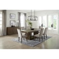thumbnail image 3 of Lexicon Brookings Wood and Fabric Dining Room Chairs in Brown (Set of 2), 3 of 9