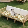 thumbnail image 7 of Xoenoiee Sunflower Bee Print Stretch Patio Cushion Covers Sofa Couch Seat Chair Slipcovers Waterproof Cushion Cover Replacement Furniture Protector for Pets Kids, 7 of 7
