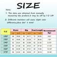 thumbnail image 3 of GXWEA Y2K Pants Preppy Jeans Kids Girls Jeans Distressed Elastic Waist Baggy Denim Wide Leg Pants Trousers 13-14 Years, 3 of 9