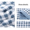 thumbnail image 5 of KUKIDSVO 59x78.74 Inch Washed Cotton, Skin Friendly Comfort, Soft Cooling Quilt for Home Bedroom Sofa Daily Use(BlueM), 5 of 8