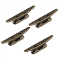 thumbnail image 2 of Boat Dock Cleat 4 Inch for Mooring Boat Bronze Host Cast Iron Suitable for Nautical Beach Lake Maritime Decor,4Pcs, 2 of 4