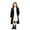 Jacket75-Black, variant on UAYOTSE Girls Double Breasted Trench Coat Lapel Mid Length Elegant Outerwear