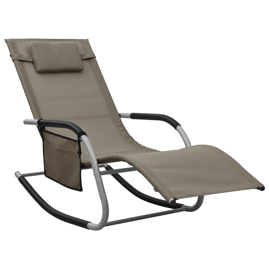 vidaXL Sun Lounger with Footrest Plastic Outdoor Garden Chair Multi Colors 