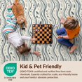 thumbnail image 4 of Design&I 4'x6' Ultra Soft Area Rug, That Horizontal Mediterranean Inspired Abstract Motif Ocean Couch None Fluffy Washable Non Shedding for Bedroom Living Room Home Office, 4 of 7