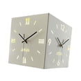 thumbnail image 4 of Lipstore Double Sided Corner Wall Clock Compact Display for Kitchen Study Dining Room White, 4 of 8