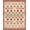 Red, Pattern 15, variant on Design&I 8'x10' Washable Area Rug Assorted Boho Vintage Border Door Mongolian Checkered Nylon Hallway for Dining Room, Large Office, Lounge, Snag-Free