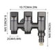 thumbnail image 2 of Stainless Steel One Inlet Three Angle Three Control Faucet Rust One-Inlet Three- Faucets Set, 2 of 5