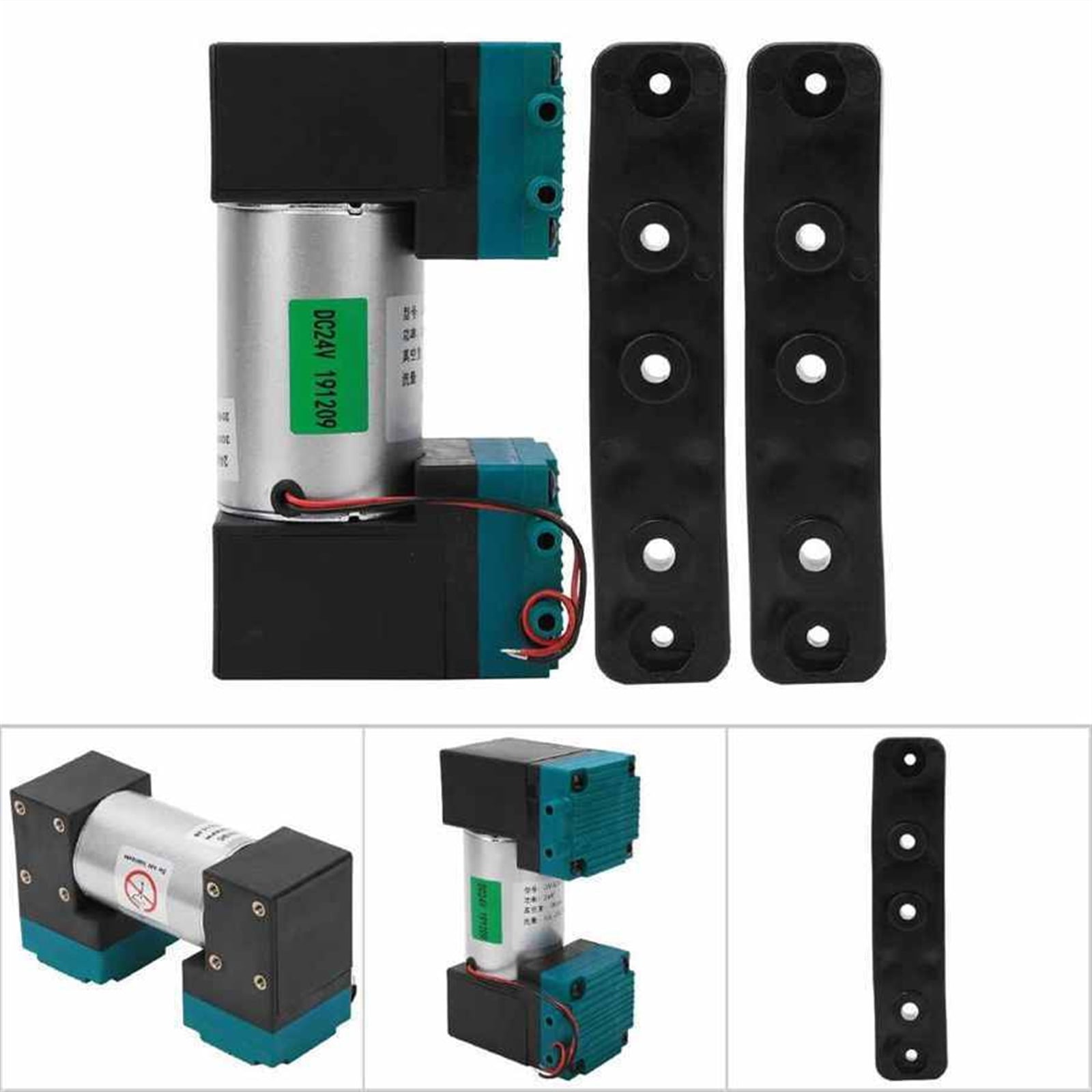 Mini 24W Diaphragm Vacuum Pump Electric Micro Large Flow Low Noise Air Pump -90~350kpa 10~20L/min DC12V/24V For Home Use ,Easy to Operate