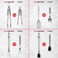 thumbnail image 3 of Set de utensilios para parrilla Alpha Grillers de 4 piezas de acero inoxidable, 3 of 7