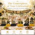 thumbnail image 6 of 40th Birthday Party Decoration Set for Women, 38-Piece Gold Banner, Balloons, Honeycomb Ornaments, Hanging Spirals, and Ribbons, 6 of 9
