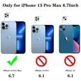 thumbnail image 3 of IBAOLEA Compatible with iPhone 13 Pro Max Case, Luxury Electroplate Edge Bumper Case, Full Camera Protection & Raised Reinforced Corners Shockproof Soft TPU Case Cover (6.7 inch) -Candy Black Black, 3 of 6