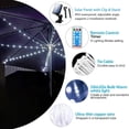 thumbnail image 2 of Lumières Solaires pour Parasol de Patio avec Télécommande, 104 LED Étanches, 8 Modes Réglables pour Jardin, Terrasse, Cour, Piscine, 2 of 7