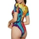 thumbnail image 2 of Balery Gaming Body de cuello redondo de manga corta para mujer Tops de manga corta Tops básicos-Medium, 2 of 7