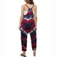 thumbnail image 3 of Odeerbi 5-14 Años de Chicas Jumpsuit de Verano Tie-Dye Camisole Romper Overales Informales Babero Pantalización General Con Bolsillos, 3 of 6
