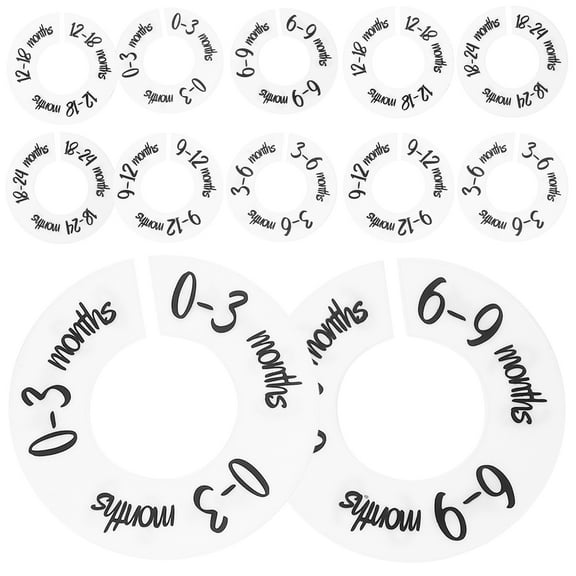 OUNONA  2 Sets Newborn Clothing Baby Hangers for Closet Size Wardrobe Disc