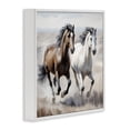 thumbnail image 2 of Stupell Industries Rustic Lodge Wild Run Horse Pair White Framed Giclee Art, 24 x 24, by Kim Allen, 2 of 7