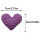 thumbnail image 1 of Pequeño corazón de ganchillo con bolsillo, tejido acrílico, mini símbolo de amor de 7 cm, pequeño recuerdo para el Día de San Valentín o cumpleaños, tarjeta de nombre extraíble con bolsa de organza,, 1 of 5