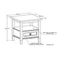 thumbnail image 4 of Home Square 3-Piece Set with 36" Square Coffee Table & 2 20" End Side Tables, 4 of 15