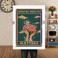 thumbnail image 4 of LOLUIS Mental Health Matters Poster, Vintage Mental Health Awareness Posters, Therapy Counseling Wall Art Home Office Decor DS3, 4 of 7