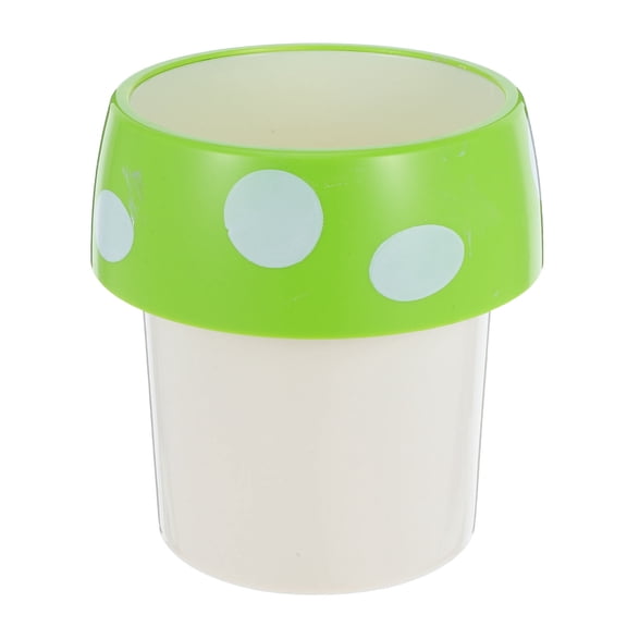 Hemobllo Green Mushroom Desktop Trash Can and Storage Bin for Office, Home, Bathroom - Decorative and Practical Waste Container