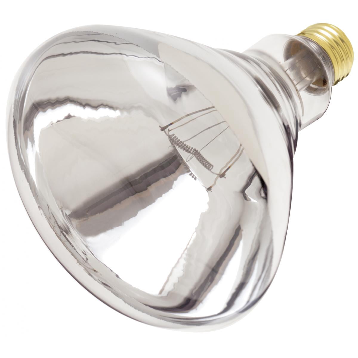 SATCO S4999 Incandescent Dimmable HEAT Lamp R40 120V 250 Watt Clear Heat E26 Base (12 Pack)