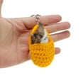 thumbnail image 4 of Unique Bargains 1 Pc Fashion Slippers Sleeping Cat Handbag Charm Bag Accessories Yellow, 4 of 5