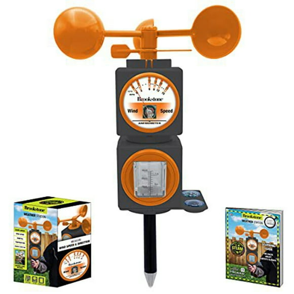 Brookstone Childrens Weather Station Kit - Meteorologist STEAM Toy for Kids & Teens, Boys and Girls