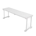 thumbnail image 4 of Estante expandible apilable con capacidad de carga de 54 kg, divisor de almacenamiento para armarios, alacenas, longitud de 67 a 88 cm (26,4 a 34,6 pulgadas), 4 of 14